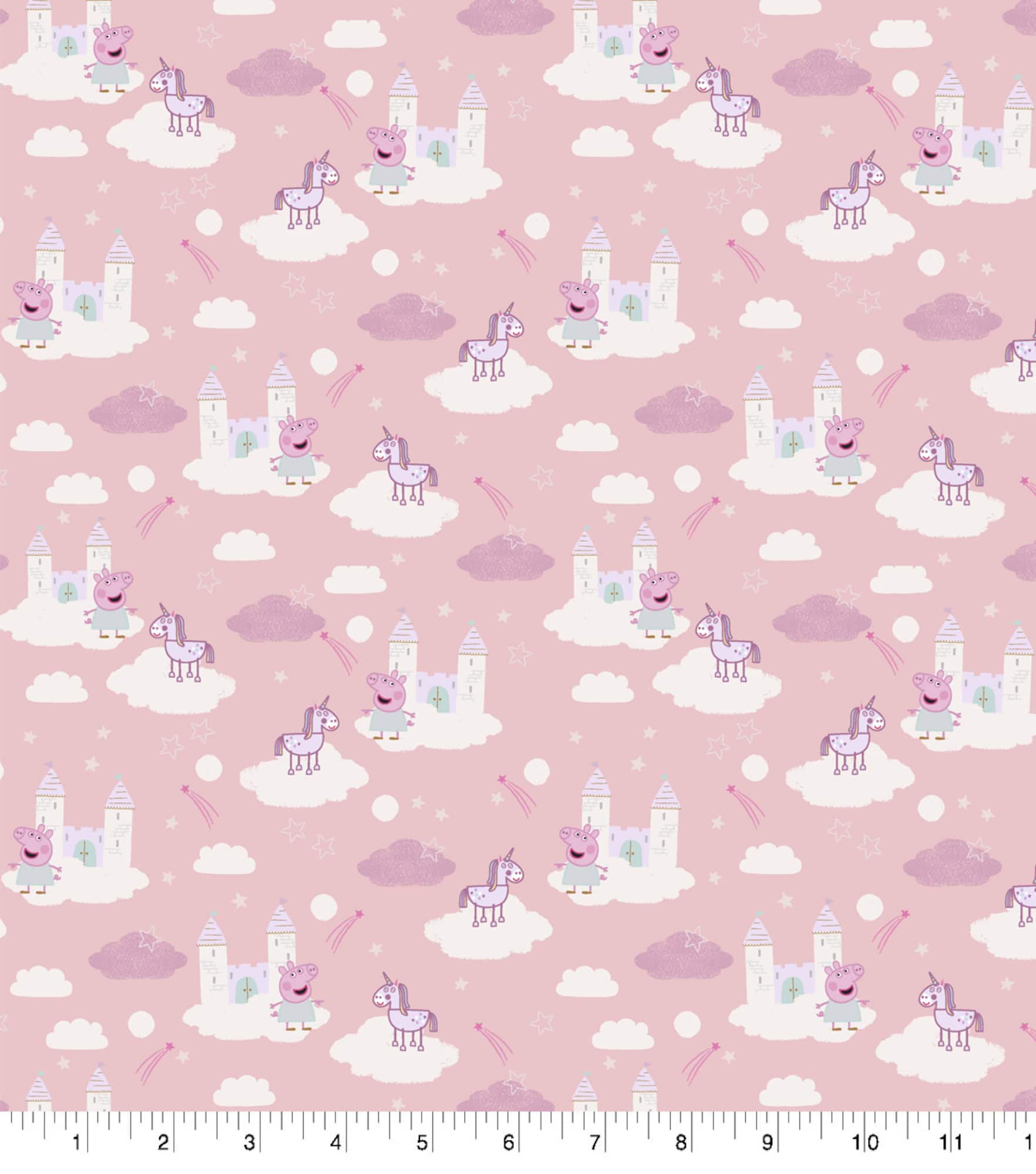 Eone Peppa Pig Dreamland Castles Cotton Fabric